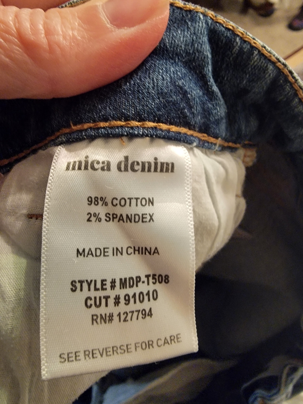 Mica Denim Women's Classic Blue Stretch Jeans